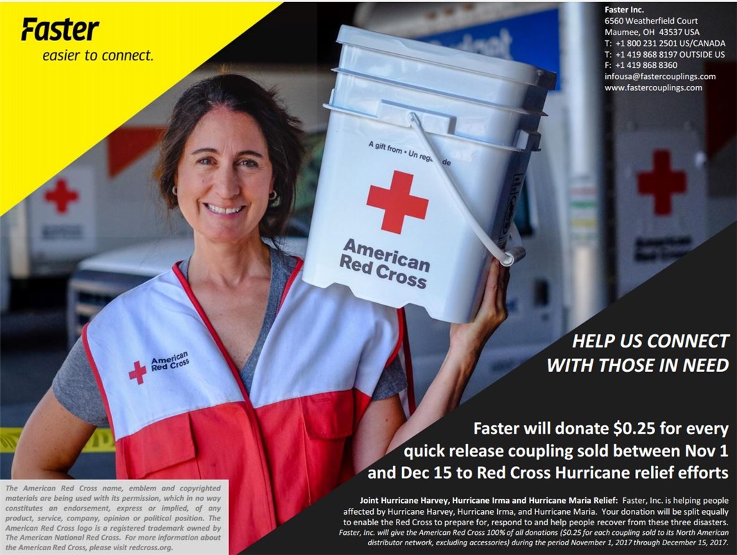 Faster and American Red Cross - Donation for Hurricane Relief