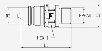 CNV 08 0/2015 M FASTER Kupplungsstecker Stecker IG M20 x 1,5  V-Nr 