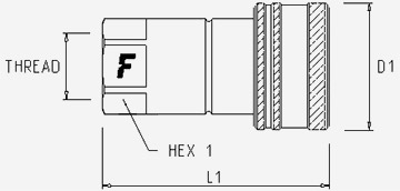 Hydraulische Schnellkupplung FASTER HNV 12 GAS F 5