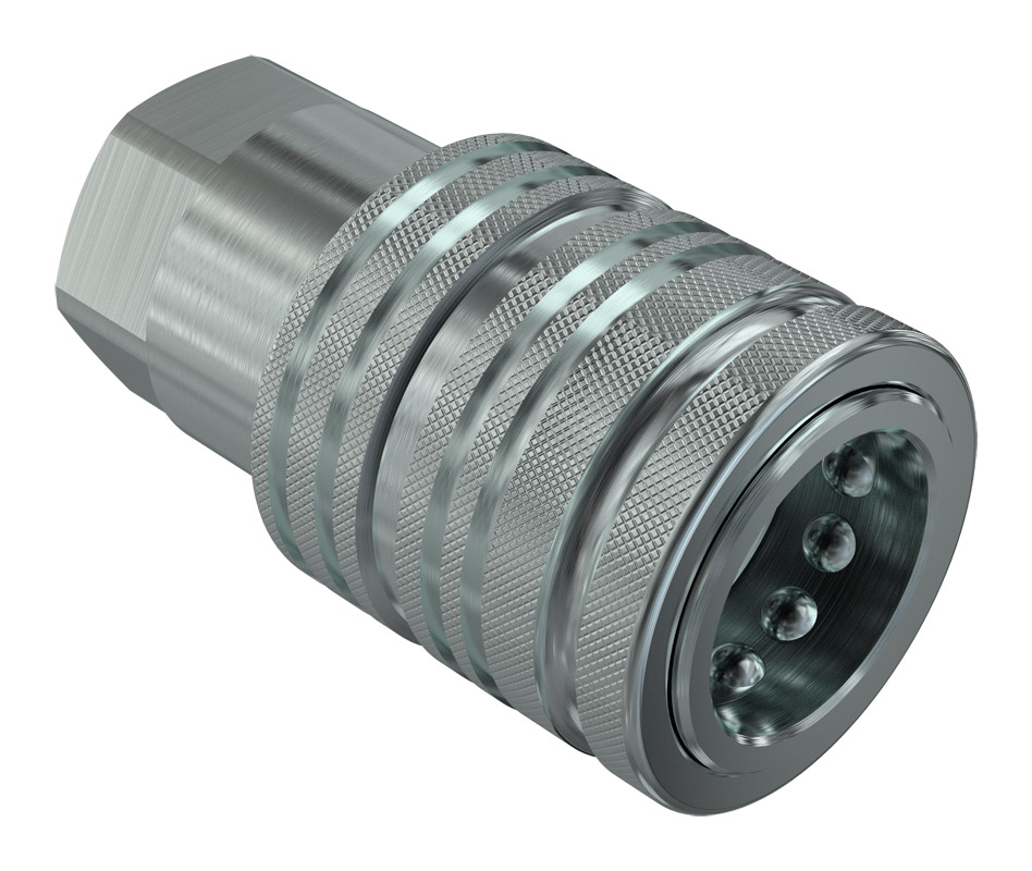 Серия PS: Муфты Push-Pull для сельского хозяйства, панельный монтаж, шаровой клапан Серия PS: Муфты Push-Pull для сельского хозяйства, панельный монтаж, шаровой клапан