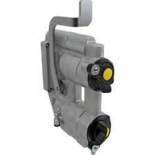 Vertical block with integrated cartridges for Rear SCV